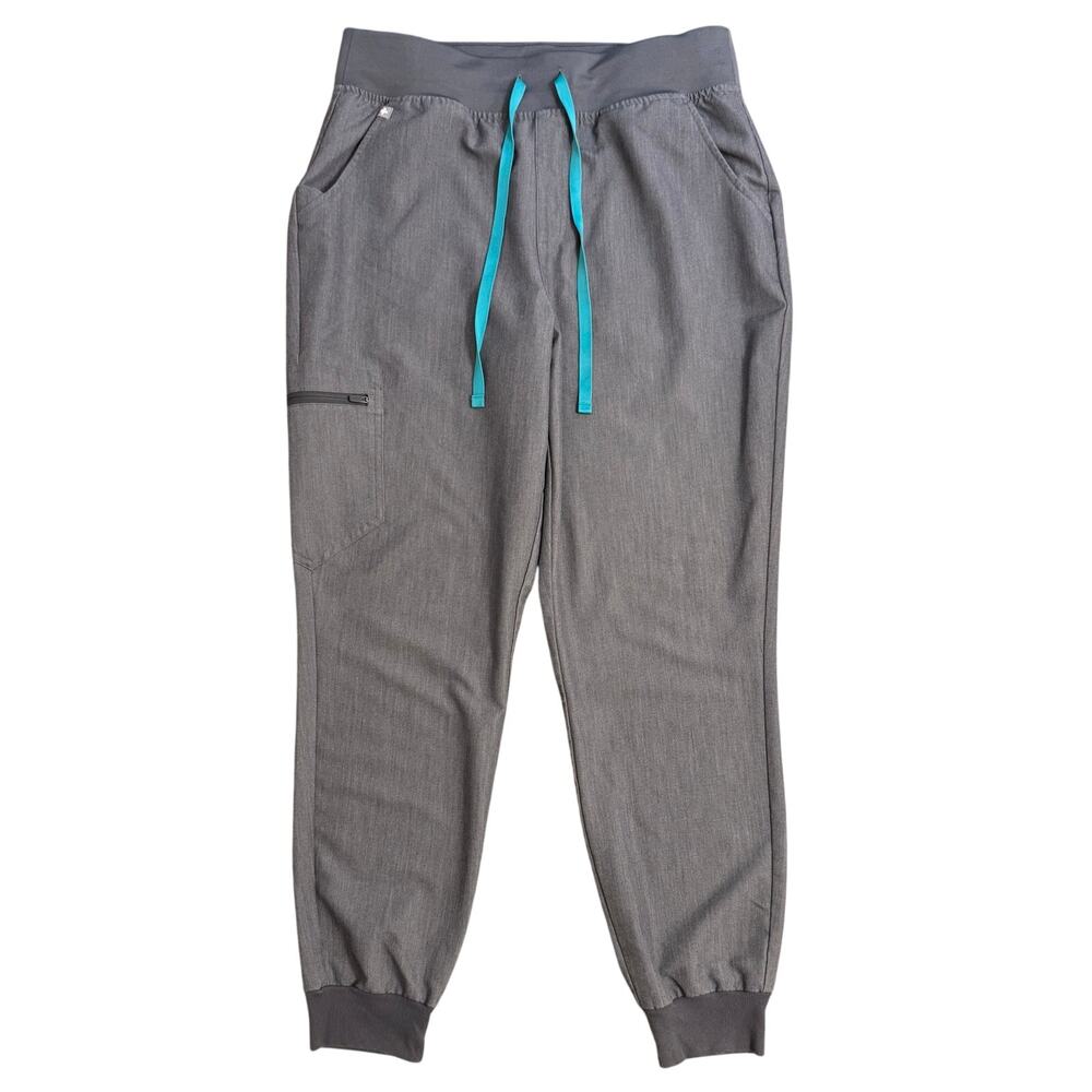 FIGS Scrub Jogger Zamora High Waisted Relaxed Pant Pocket Graphite Women’s Large